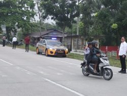 Kapolres Kampar Pimpin Langsung Strong Point Pengaturan Lalu‑Lintas Depan SMPN 2 Tambang