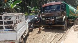 Rusak Kala Musim Hujan Menunggu&nbsp; Jalan Lintas Pujud – Manggala. Menunggu Solusi Pemprov Riau .